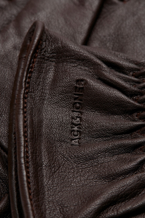 Jack & Jones JACMONTANA LEATHER GLOVES NOOS Dark Earth