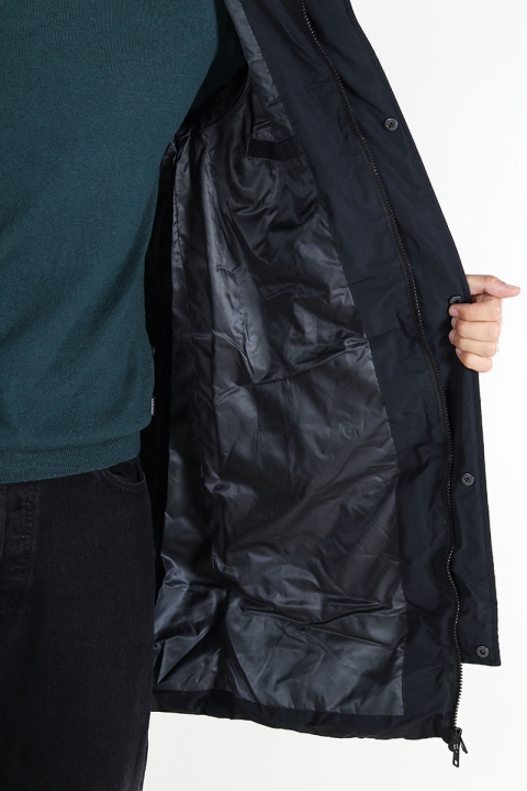 Jack & Jones Bradley Long Puffer Hood Black