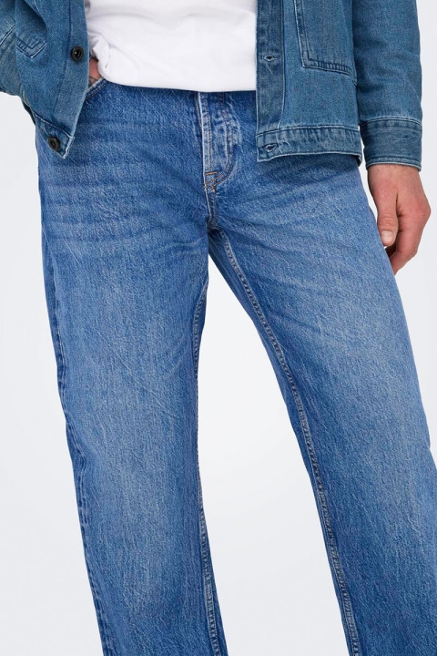 ONLY & SONS Edge Straight Bromo Jeans Special Bright Blue Denim