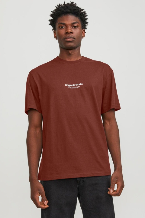 Jack & Jones Vesterbro Tee SS Brandy Brown