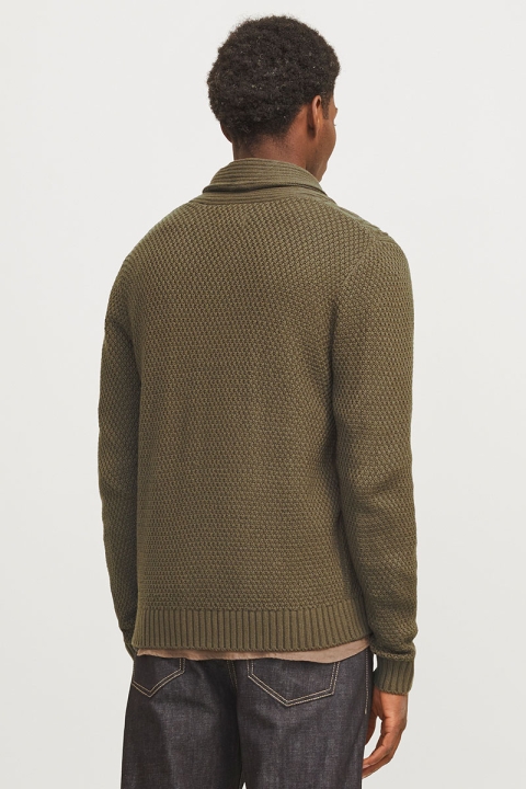 Jack & Jones Craig Knit Shawl Neck Canteen