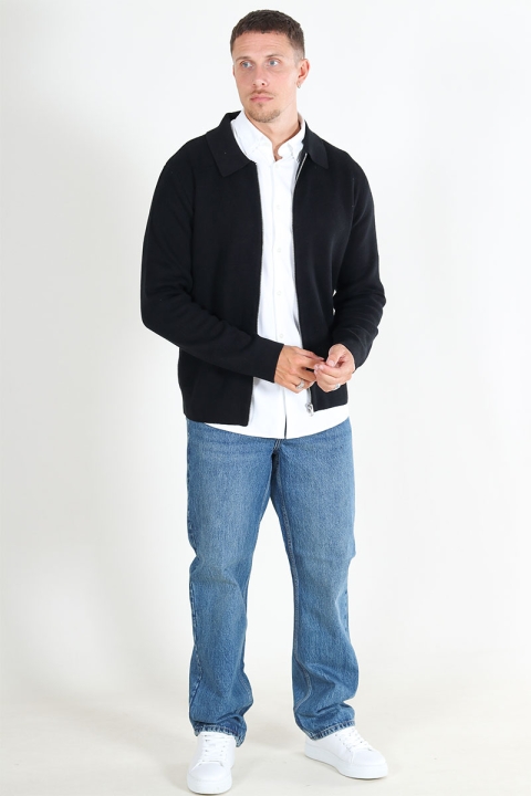 Jack & Jones Milano Stitch Knit Cardigan Black