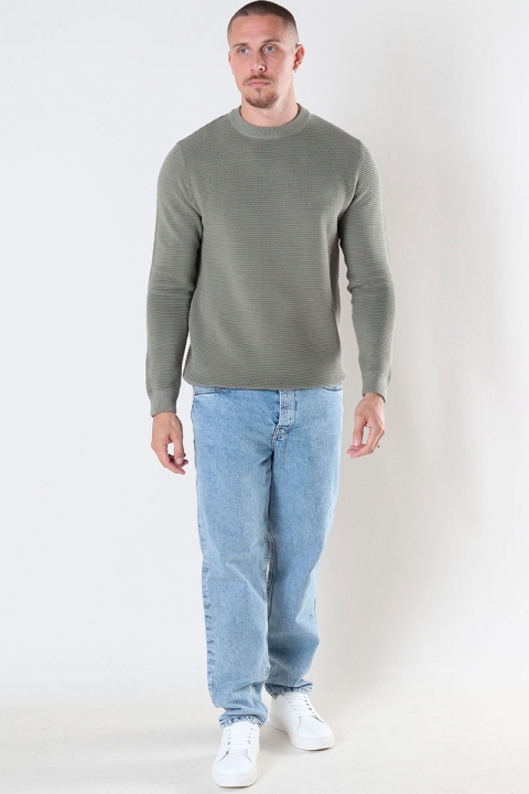 Solid Valencia Crew Knit Vetiver