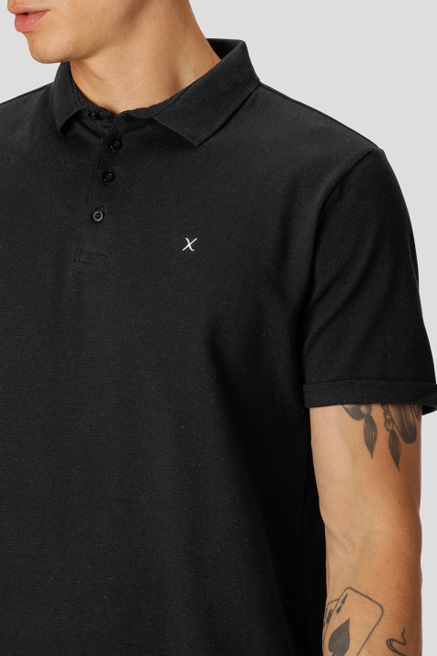 Clean Cut Copenhagen Silkeborg Stretch Polo Black