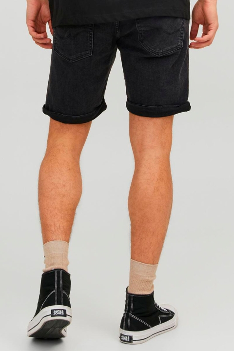 Jack & Jones RICK ORIGINAL TRASH DENIM SHORTS Black Denim