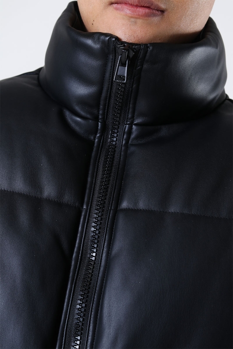 ONLY & SONS Tune PU Puffer Jacket Black