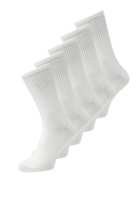 Jack & Jones Basic Tennis Sock 5- Pack White