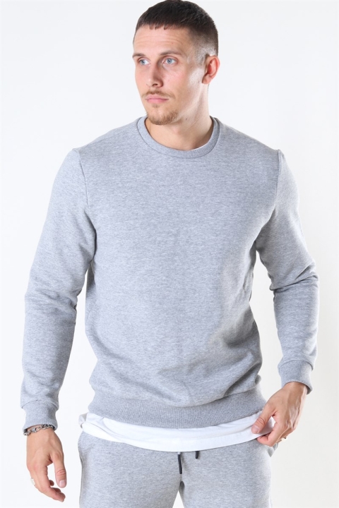 ONLY & SONS CERES CREW NECK Light  Grey Melange