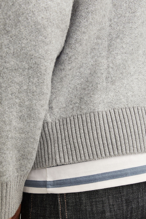 Jack & Jones Winter Cropped Knit Cardigan Light Grey Melange