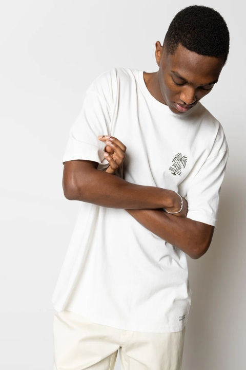 Clean Cut Copenhagen Augustus Organic Tee Ecru