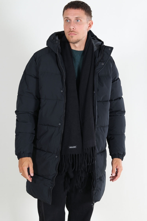 Jack & Jones Bradley Long Puffer Hood Black