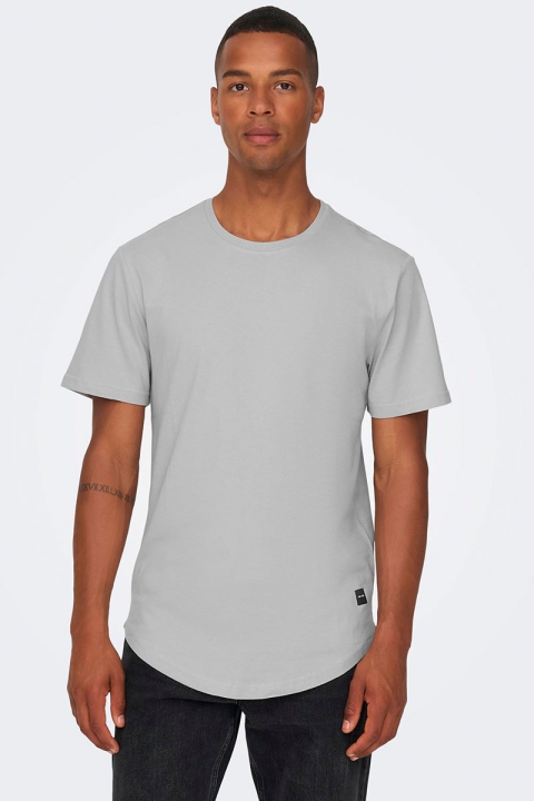 Only & Sons MATT LONGY SS TEE Mirage Gray