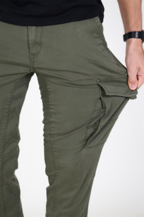 Jack & Jones Paul Flake Cargo Pants Olive Night