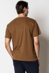 Clean Cut Copenhagen Cohen Brushed Tee SS Brown