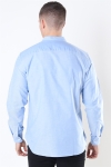 Clean Cut Copenhagen Oxford Mao Stretch L/S Light Blue