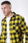 URBAN CLASSICS Checked Flanell Hemd Black/Honey