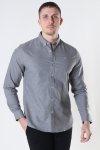 Clean Cut Copenhagen Oxford Stretch Plain L/S Light Grey Mel