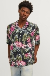 Jack & Jones Jeff AOP Resort Hemd SS Pink Nectar