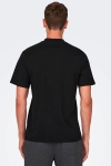 ONLY & SONS Otis Regular Mock Neck Tee Black