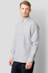 Clean Cut Copenhagen Oxford Stretch Stripe L/S Navy Striped