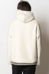 Fat Moose Sawyer fleece hoodie Off White