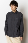 Fat Moose Frank flannel shirt Dark Grey Melange