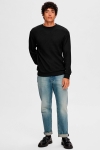 Selected Emanuel Soft Crew Neck Sweat Black