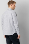 Clean Cut Copenhagen Oxford Stretch Stripe L/S Navy Striped