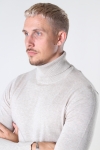 Jack & Jones EMIL KNIT ROLL NECK Oatmeal