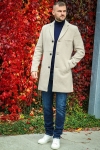 ONLY & SONS Jaylon Wool Coat Silver Lining