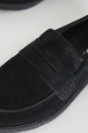 Basic Brand Black Suede Loafer Black