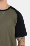 Basic Brand Raglan T-Hemd New Army/Black