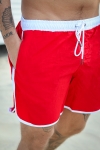 Urban Classics Retro Badehose Firered/White