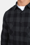 URBAN CLASSICS Checked Flanell Hemd Black/Charcoal