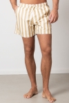 Clean Cut Copenhagen Swim Shorts Khaki Stripe