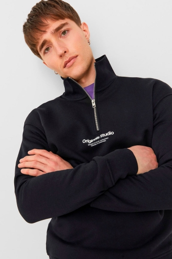 Vesterbro Sweat Half Zip Black