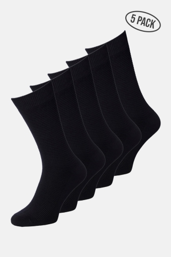 JENS SOCK 5 PACK NOOS Black Black & Black & Black & Black