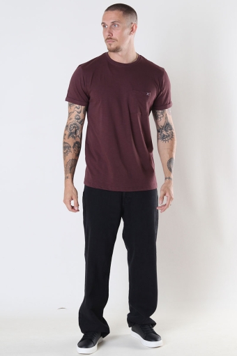 Kolding Organic Tee S/S Dark Plum