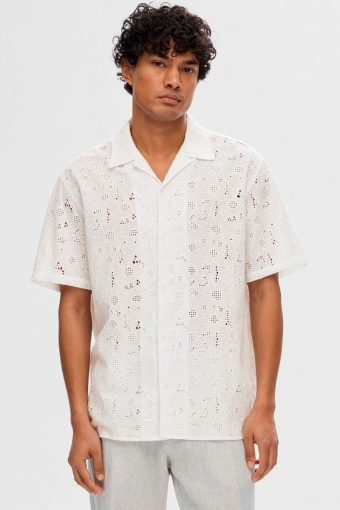 Relax Jax Shirt SS Broderie Bright White