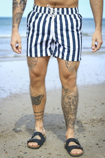 Swim Shorts Navy Stripe