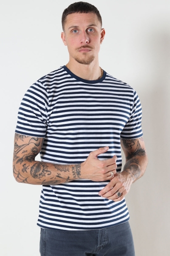 T-Hemd Striped Navy/White