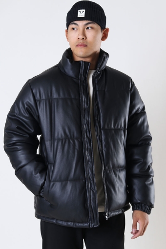 Tune PU Puffer Jacket Black