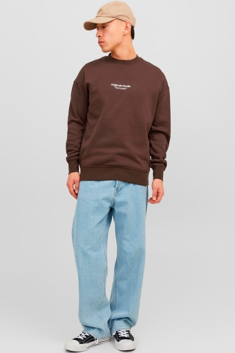 Vesterbro Sweat Crew Neck Chocolate Brown