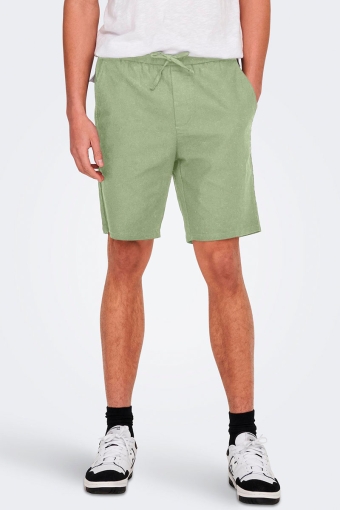 Linus Linen Shorts Swamp