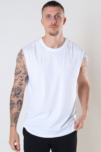 Open Edge Sleeveless Tee White