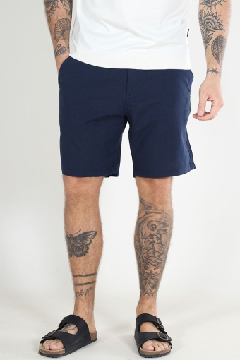 Kane Summer Linen Jogger Shorts Navy Blazer