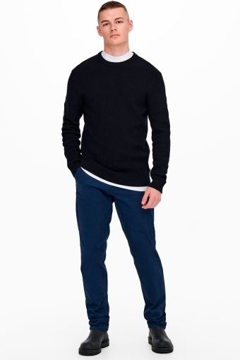 PHIL STRUC CREW KNIT Dark Navy