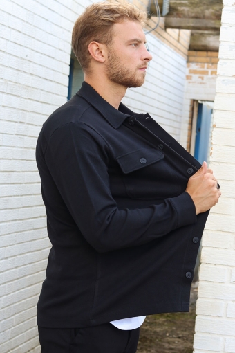 KODYL OVERSHIRT SWEAT Black