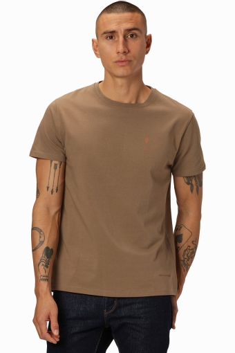 Patrick Organic Tee Dark Camel