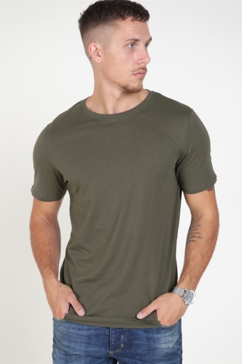 Organic Basic Tee Olive Night